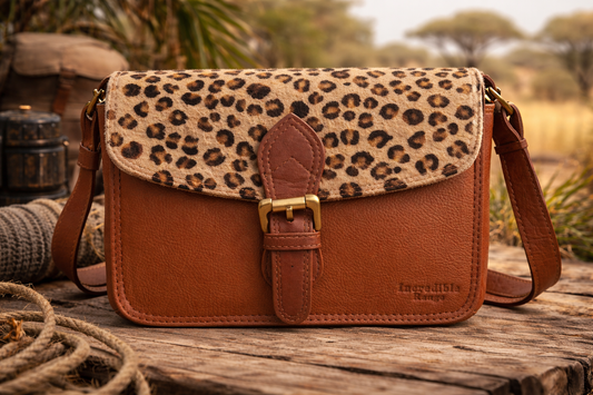 Leopard brown bag