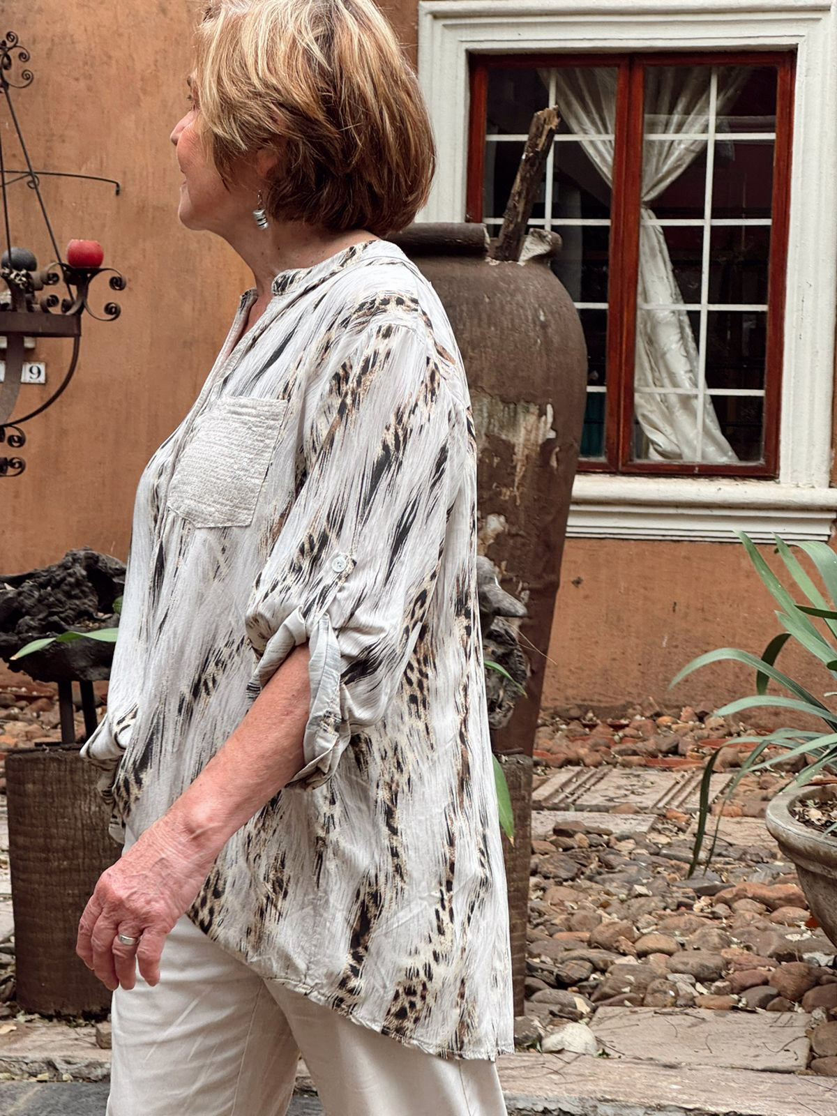 Fiona glitter pocket top