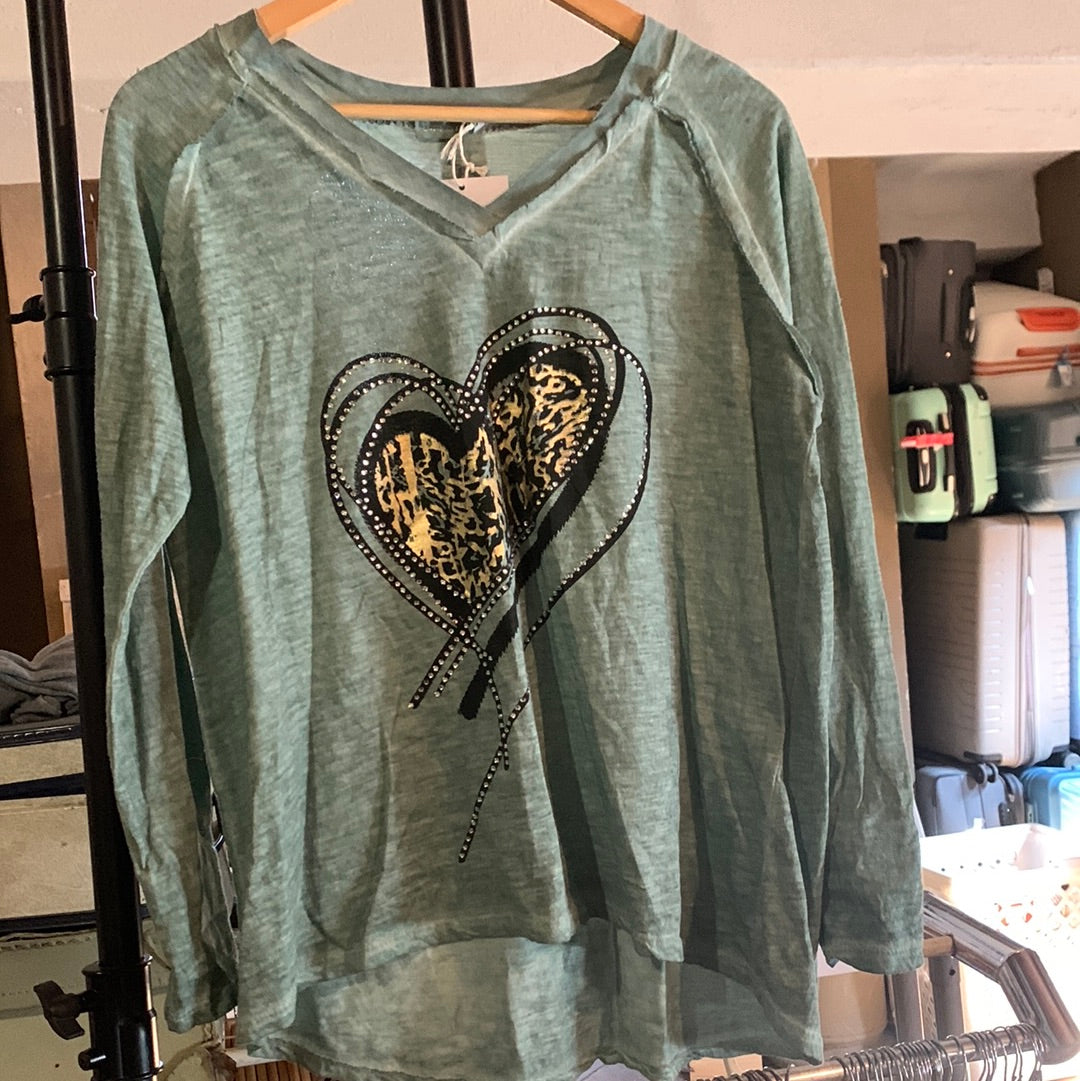 Heart Bling Top