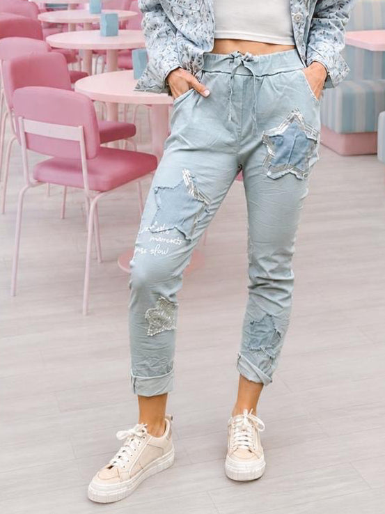 Star Magic Pants Teal
