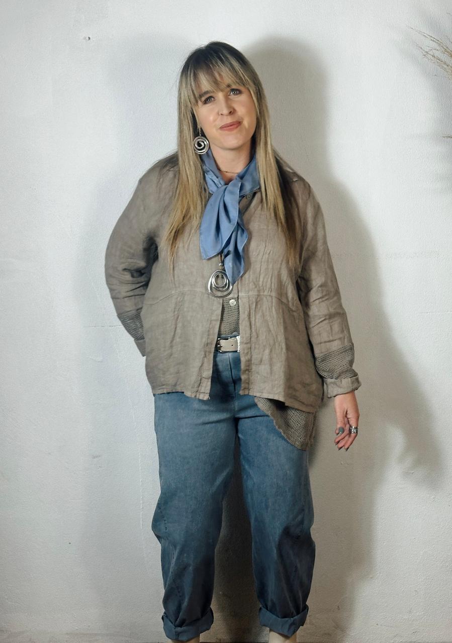 Michelle Linen Top