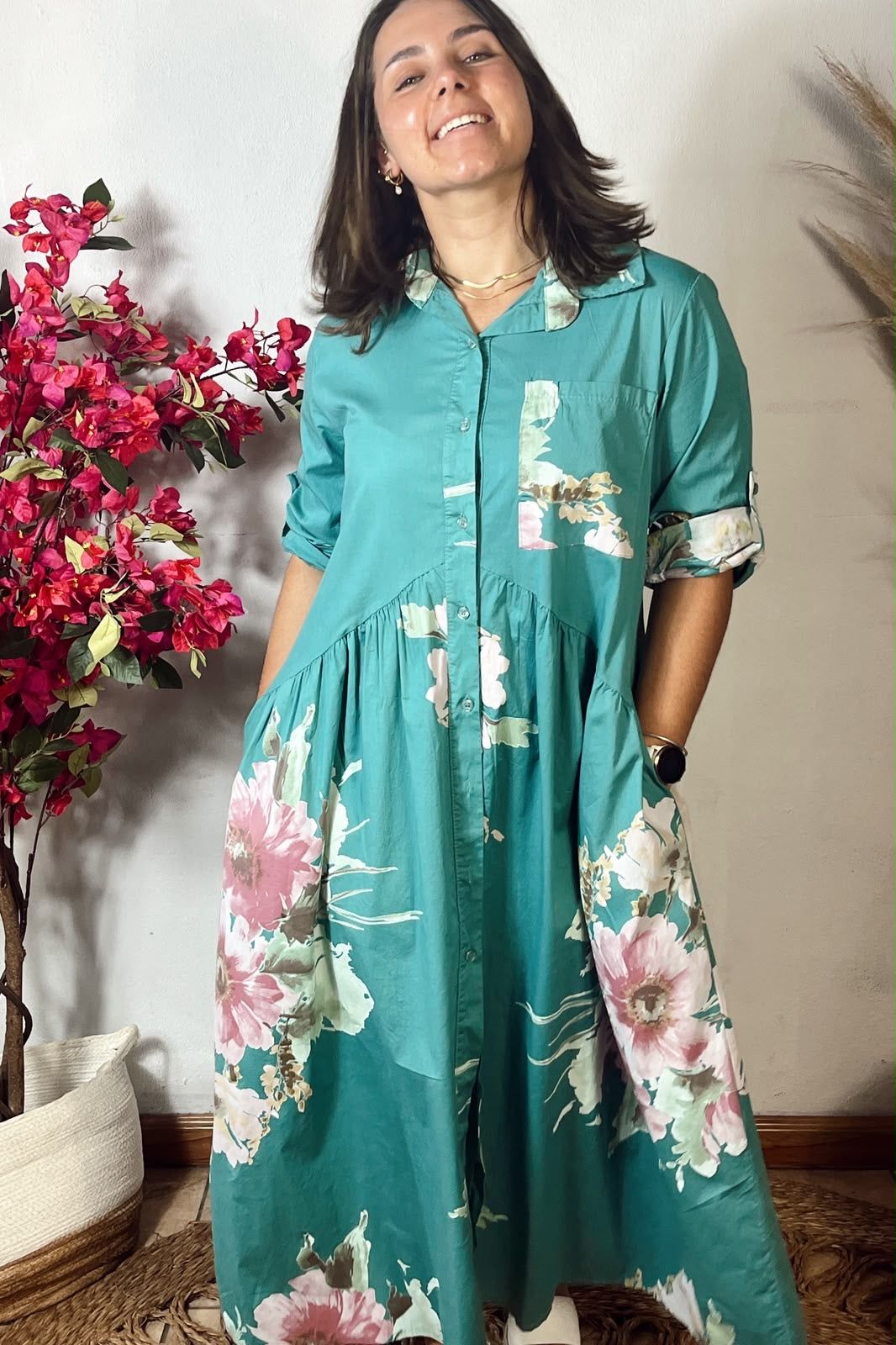 Winnie Dress Green