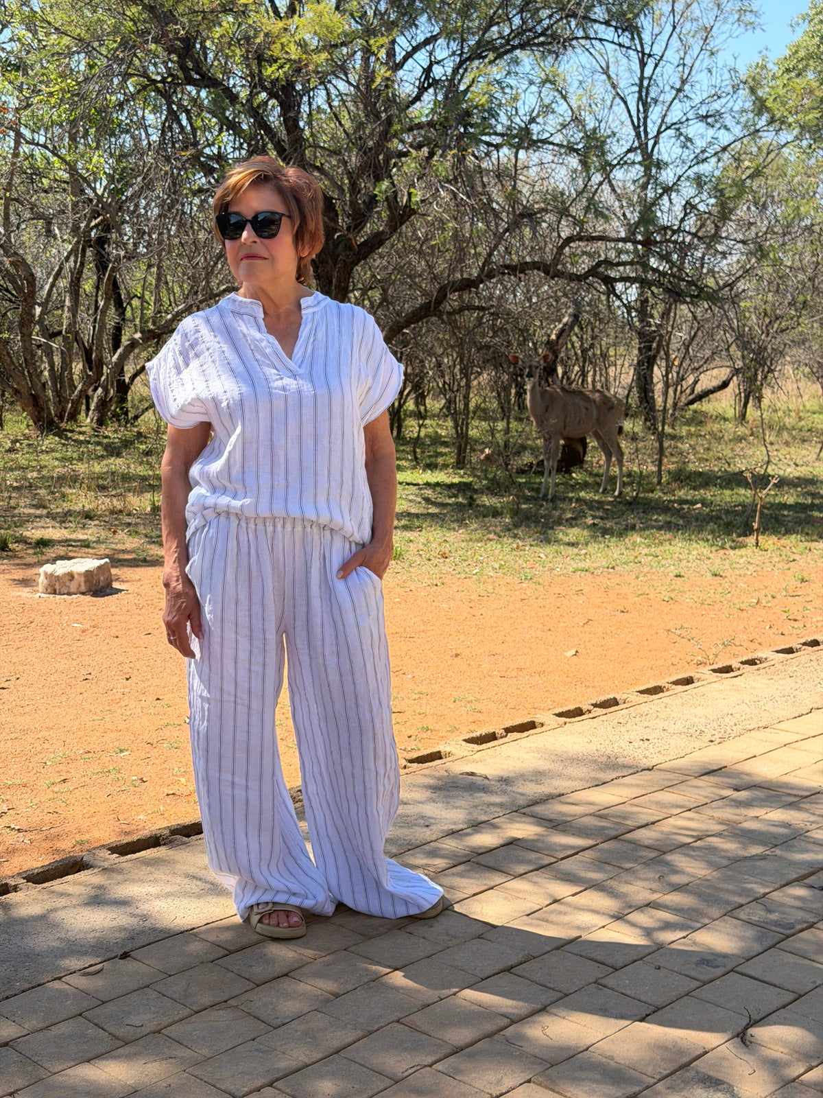 Zinnia Pants White