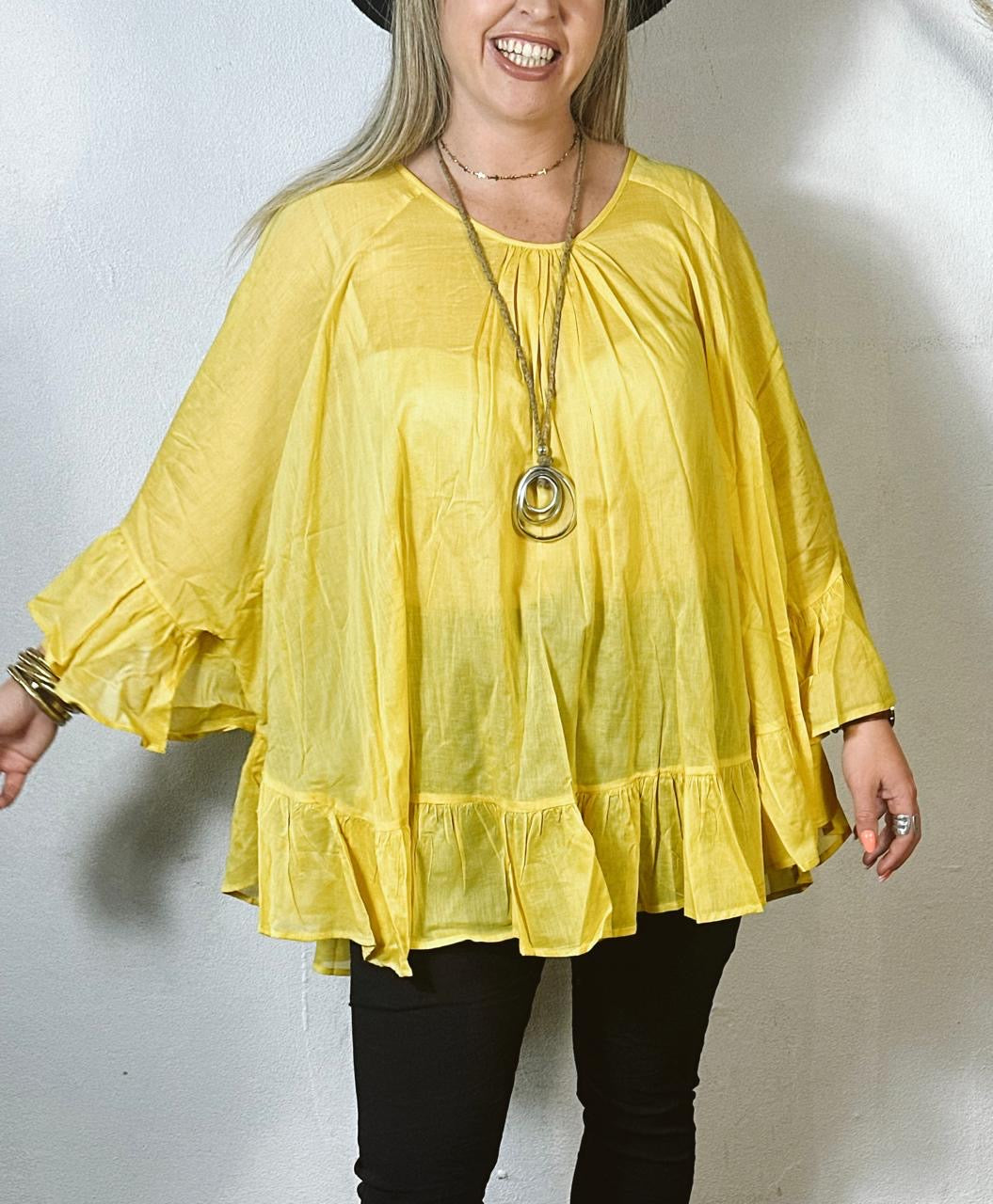 Yana Top Mustard