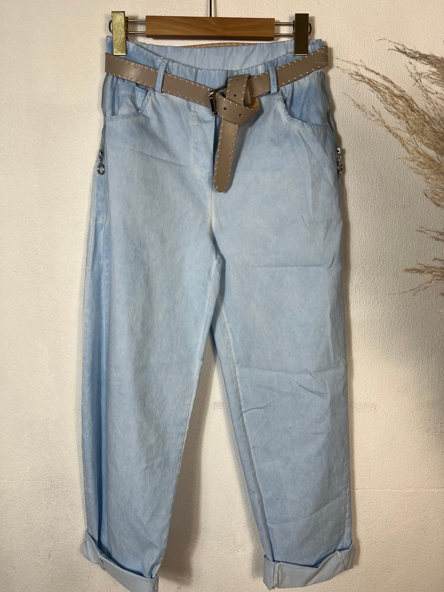 Zip Magic Pants Dove Blue