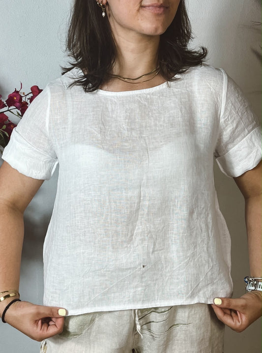 Nellie Linen Top