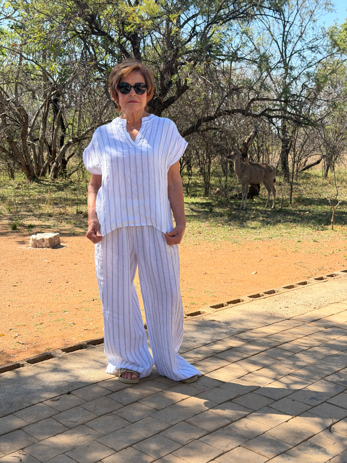 Zinnia Pants White