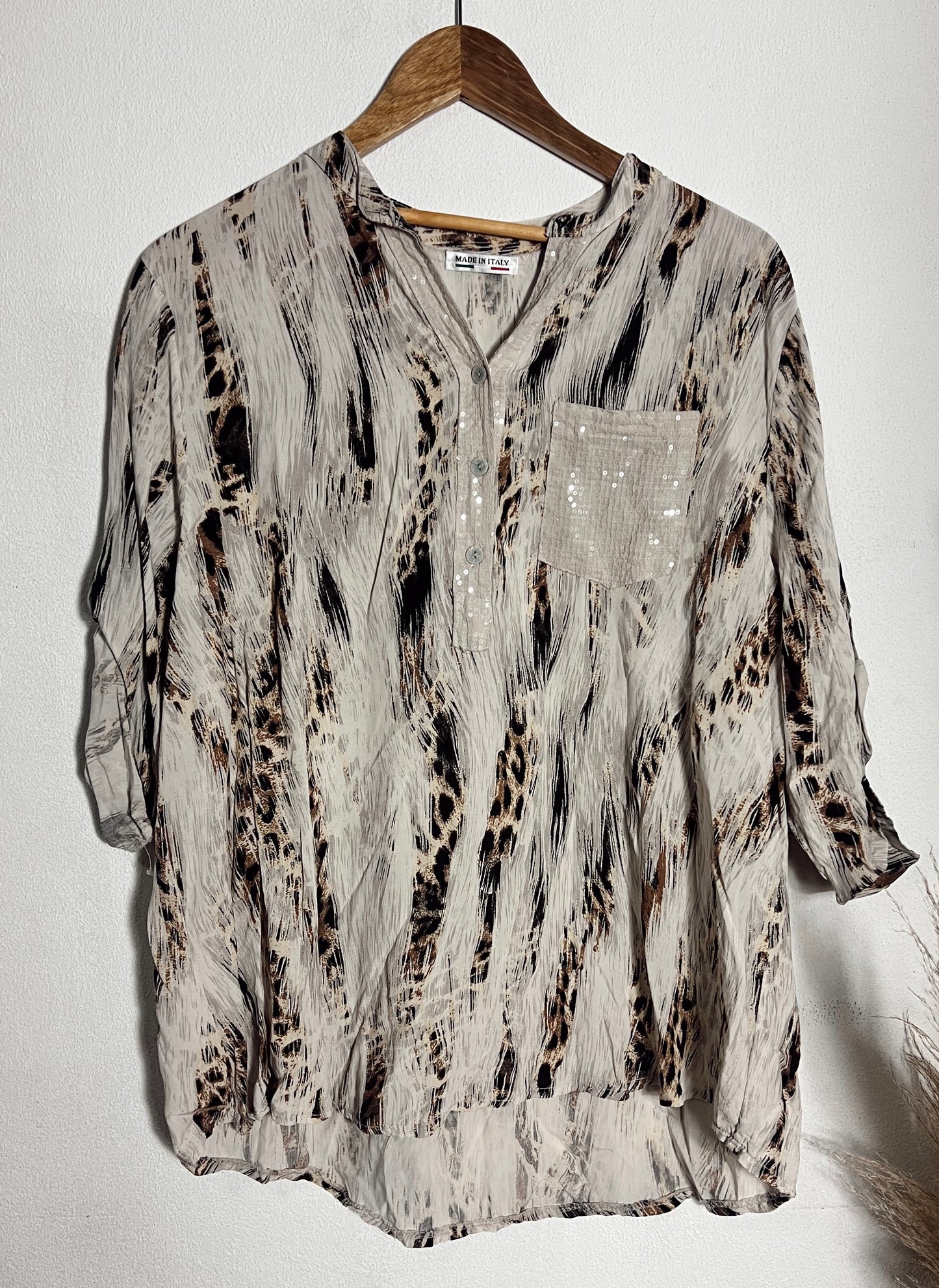 Fiona glitter pocket top