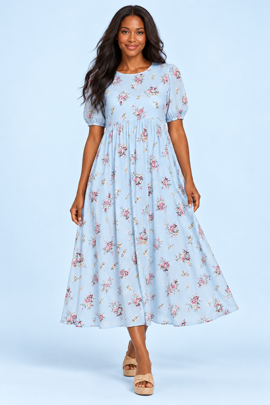 Primrose Dress Blue