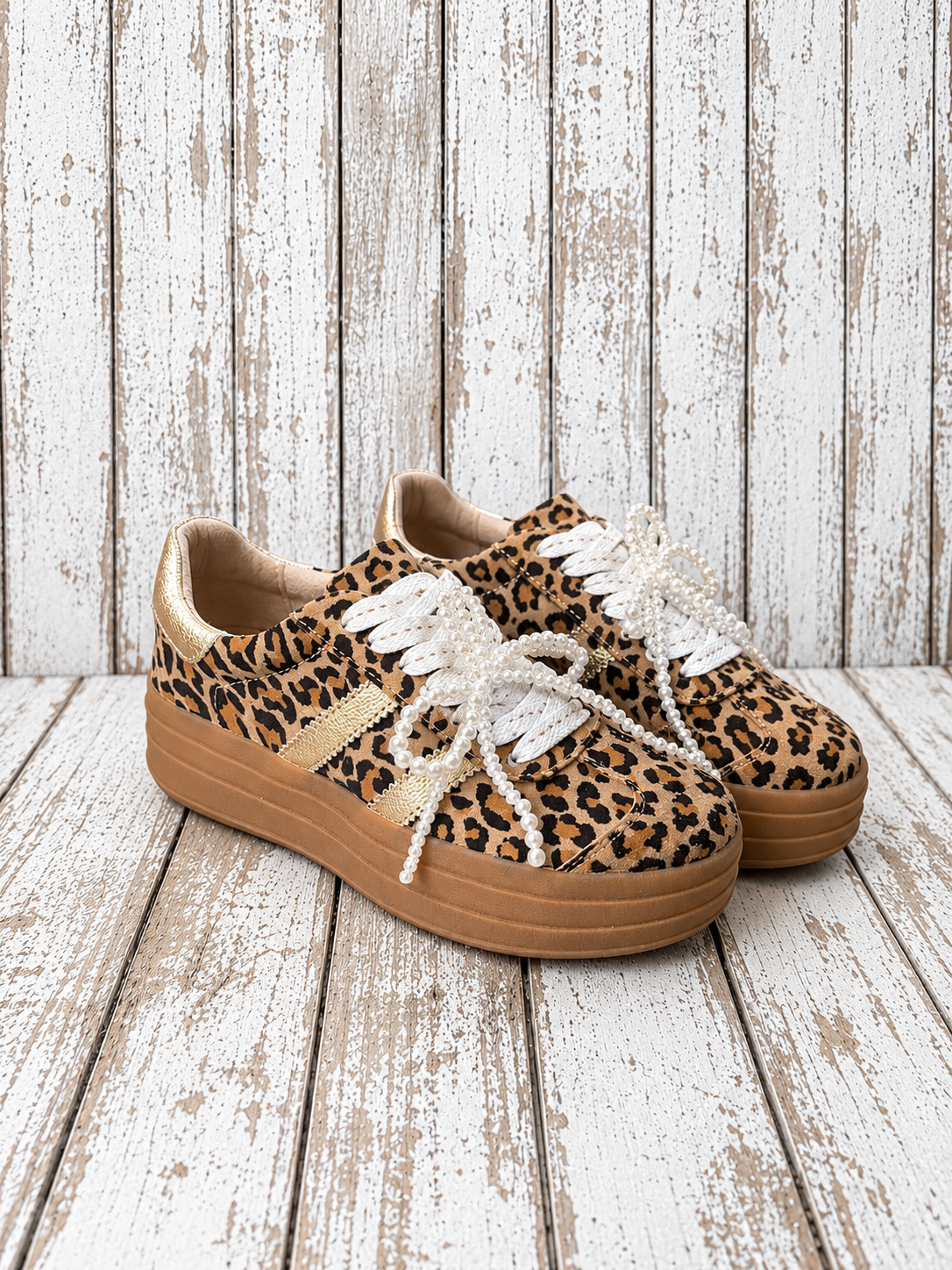 Bree julz shoe leopard and gold