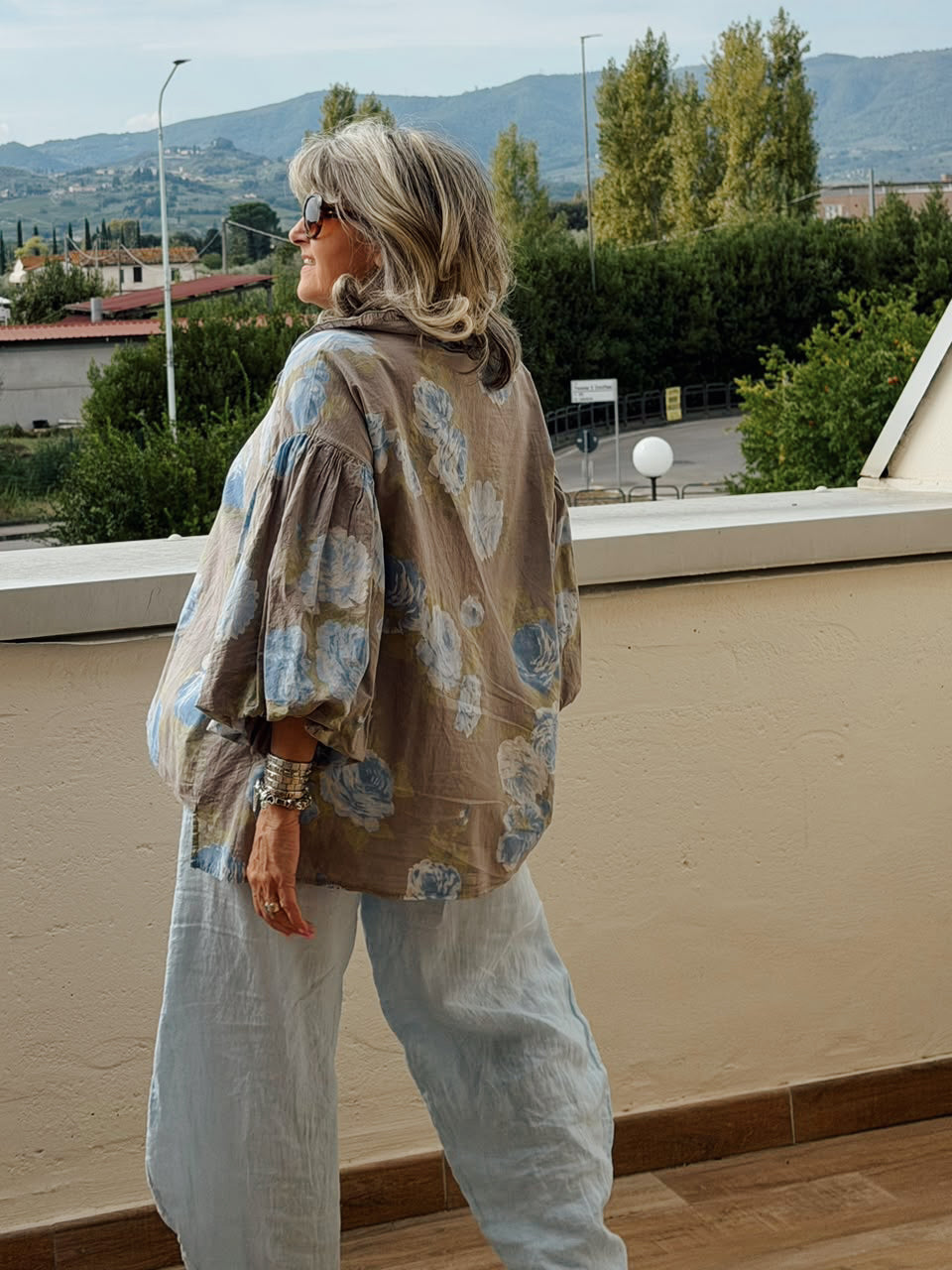 Lisa Linen Pants Blue