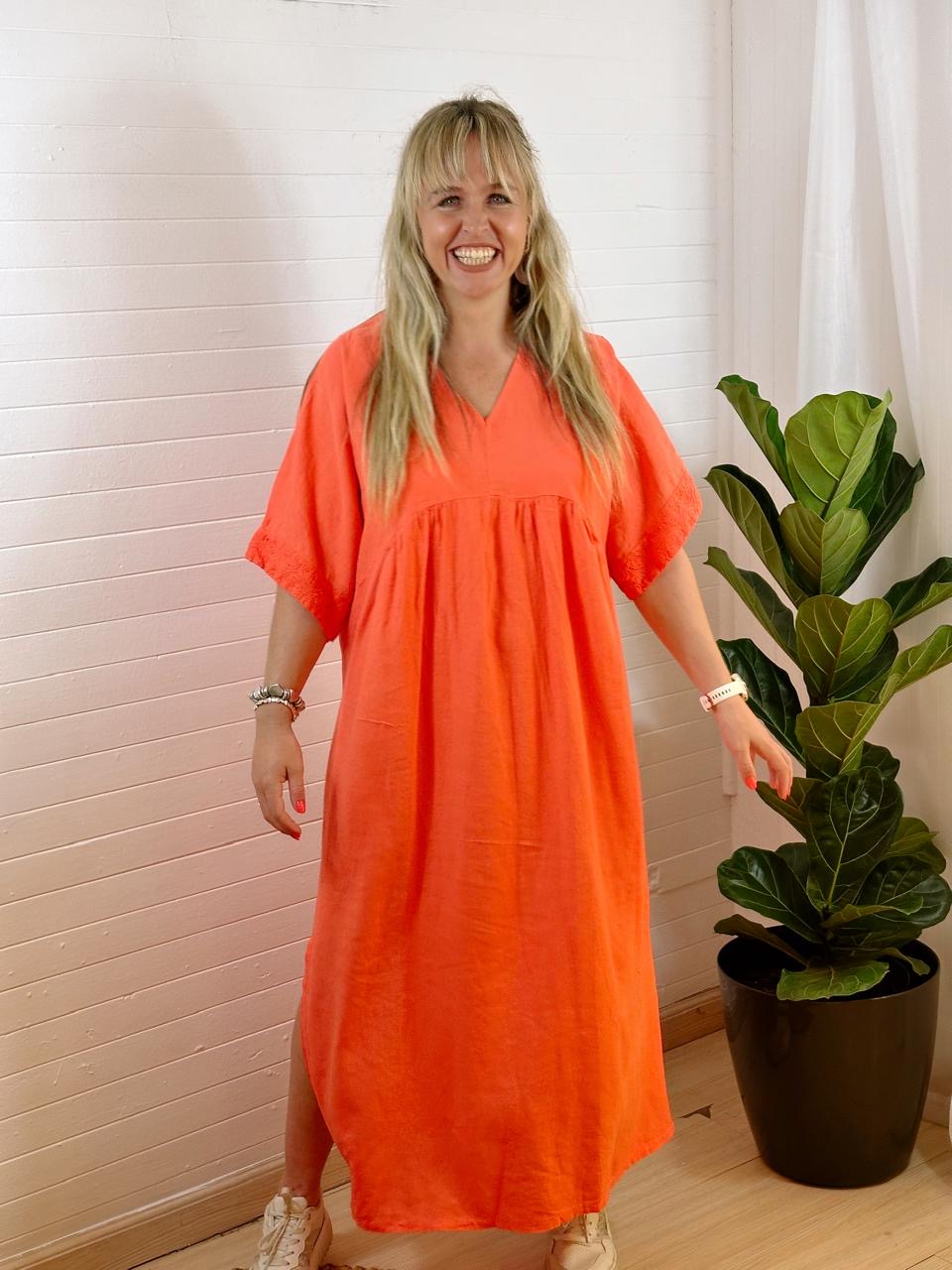 Kali linen dress