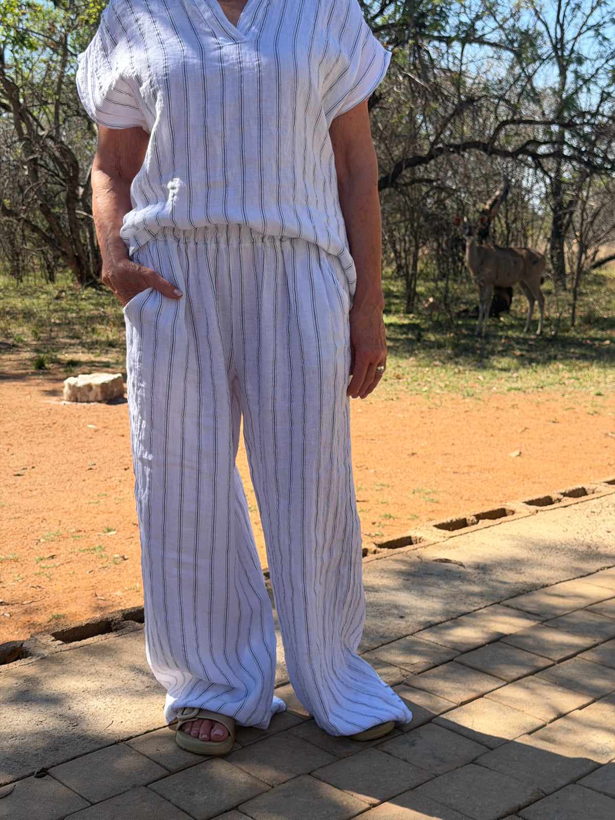 Zinnia Pants White