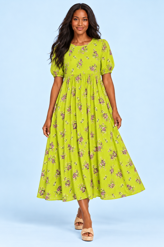 Primrose Dress Green