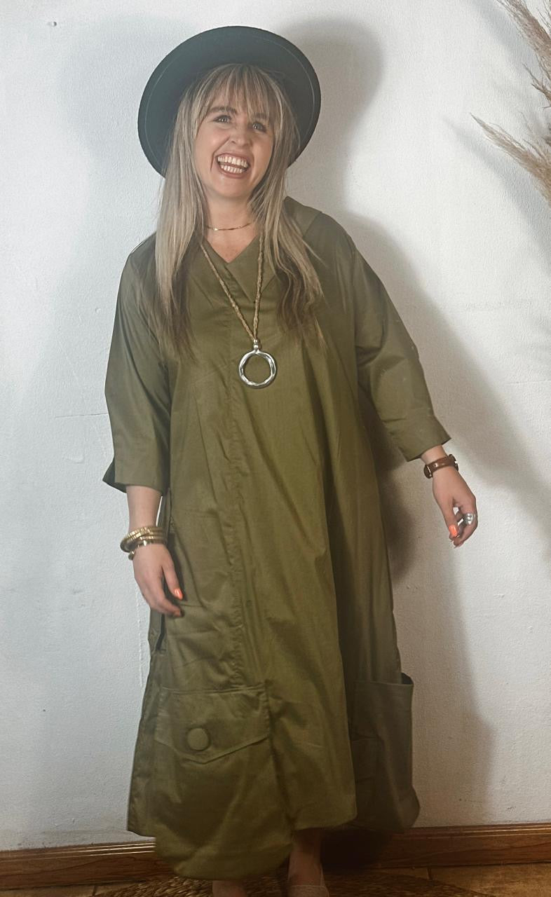 Lottie Dress Olive