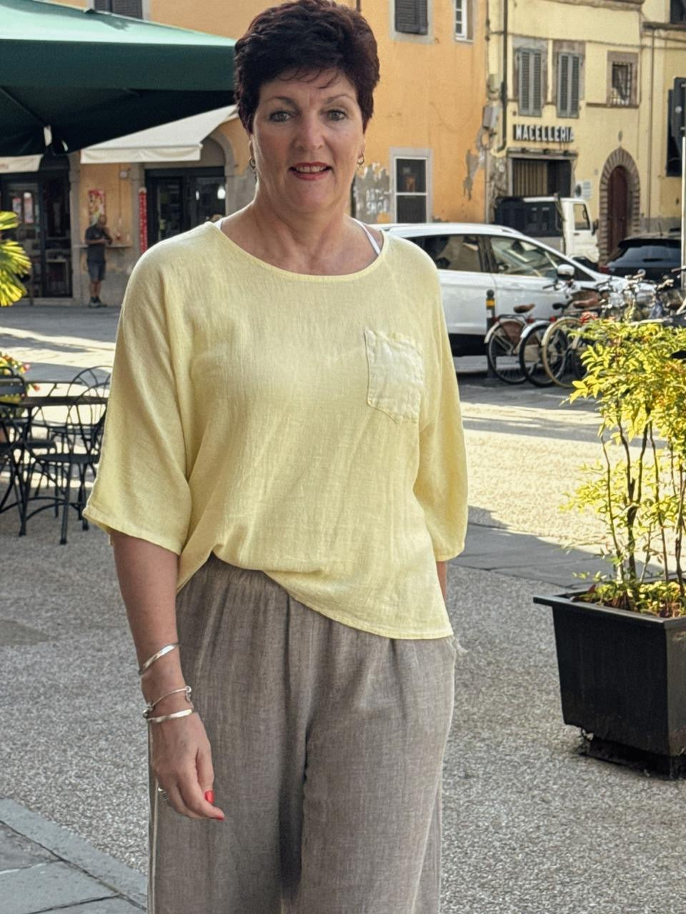 Wendy linen top