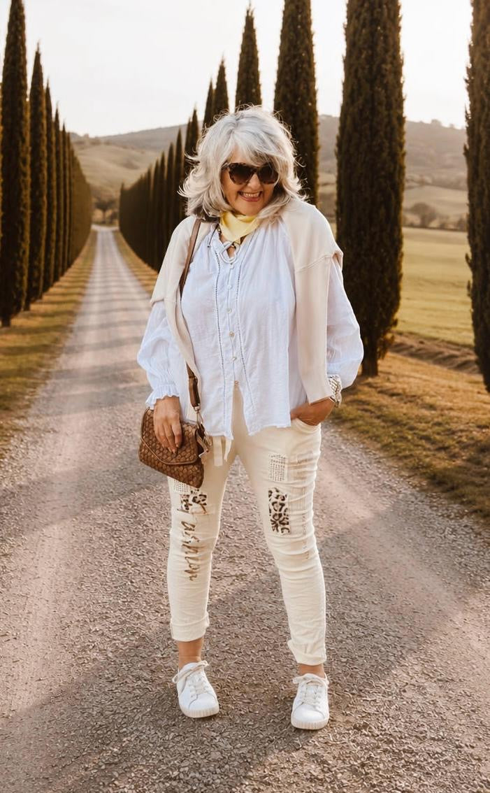 Leona Top white