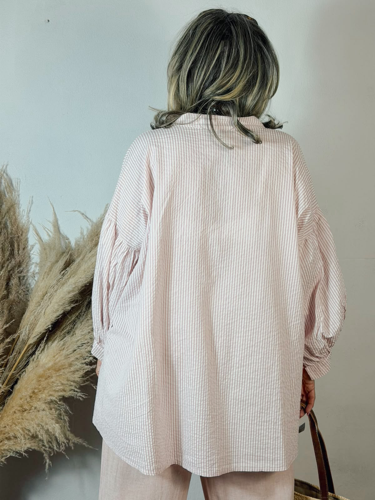 Verdi Stripe Top Pink