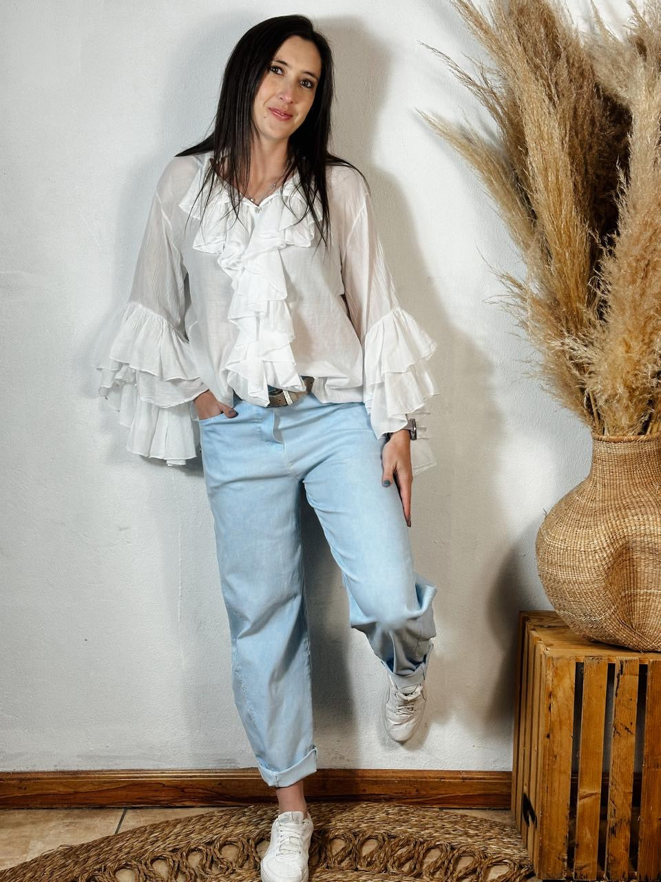Zip Magic Pants Dove Blue