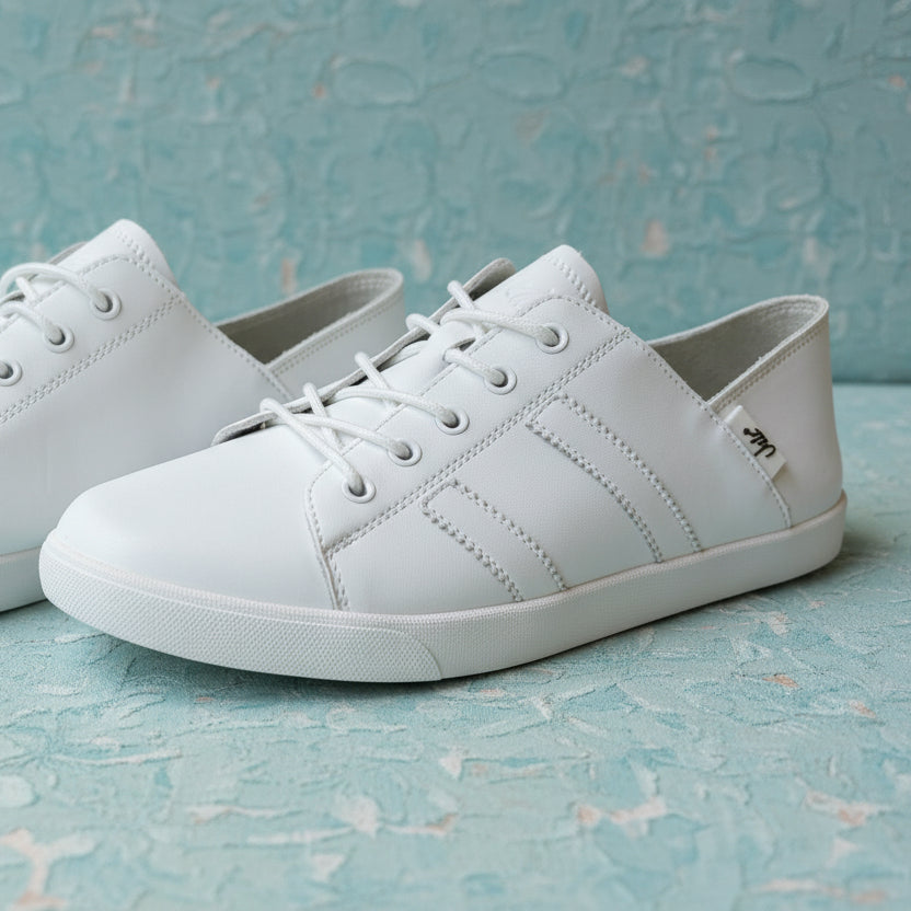Vicki white stripe julz sneaker