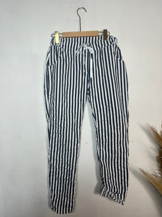 Stripe Magic Pants Blue