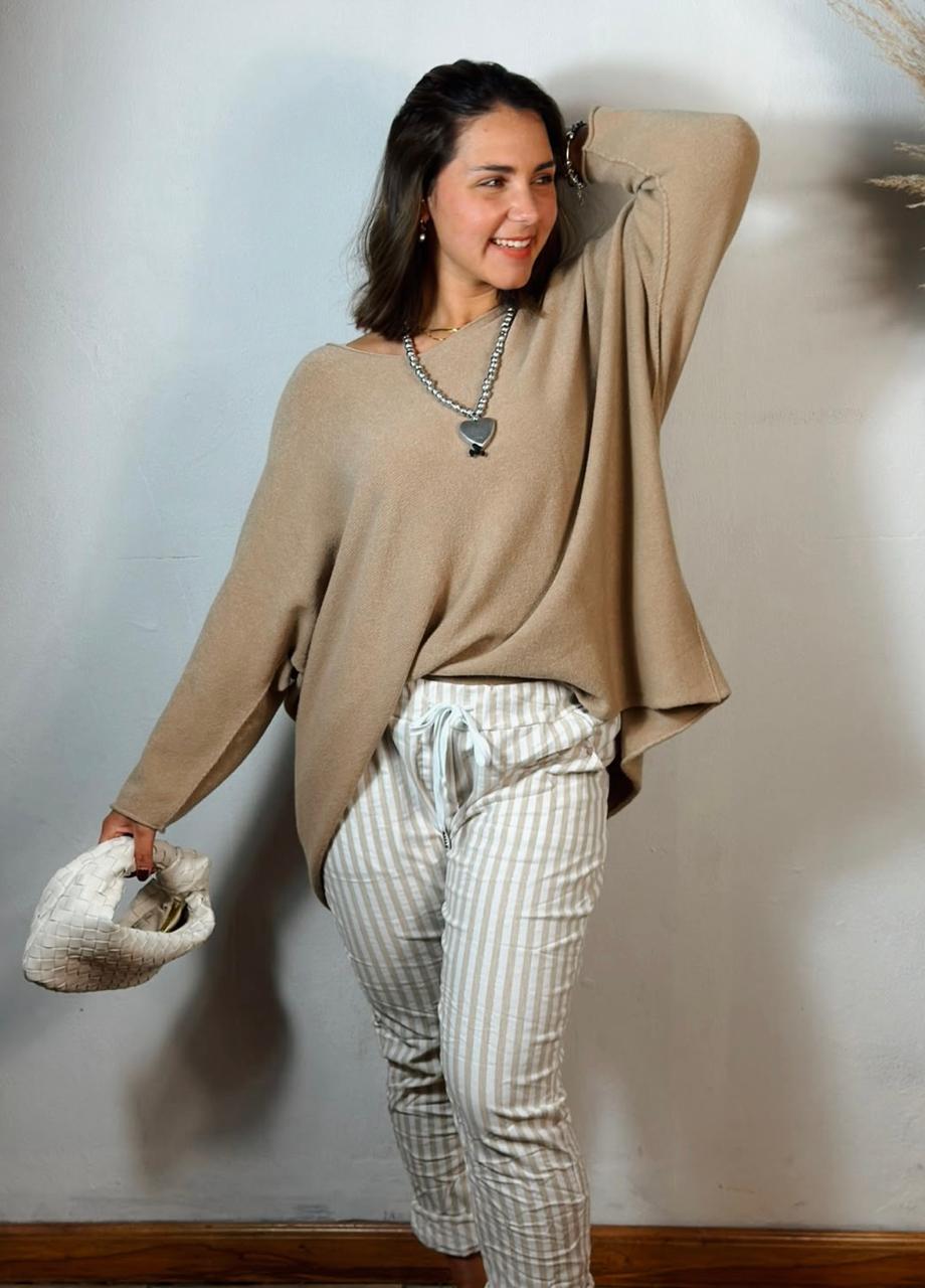 Zelma Jersey  Beige