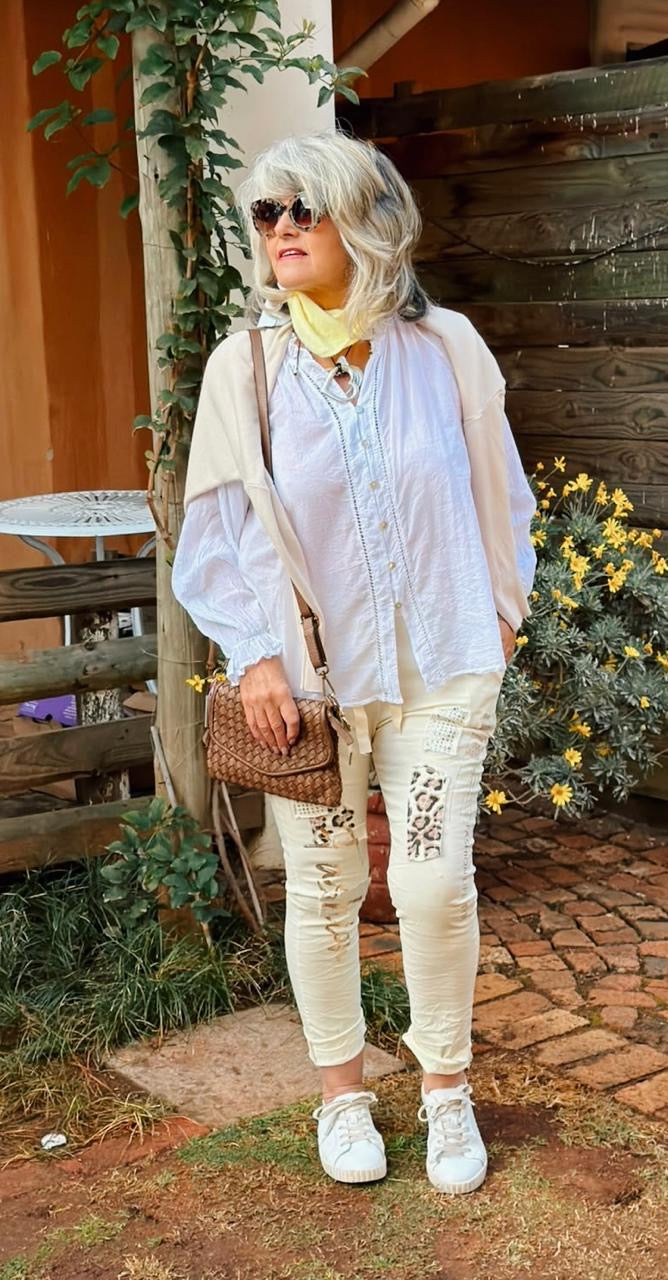 Leona Top white