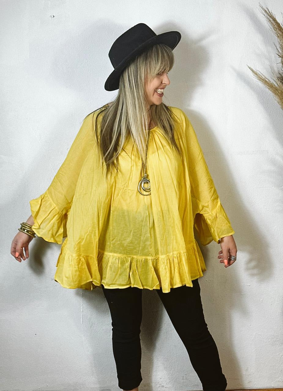 Yana Top Mustard
