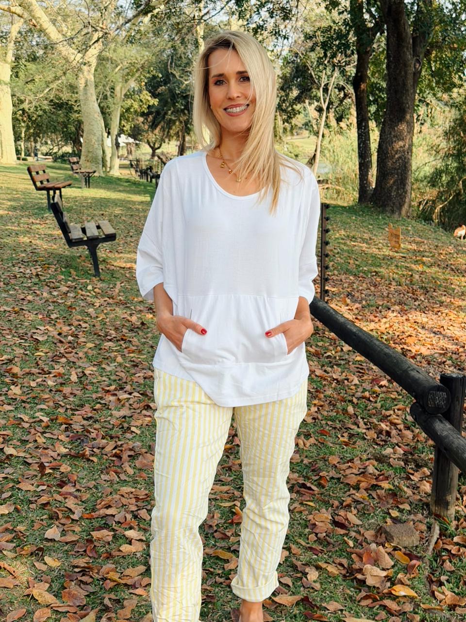 Yutika Top White