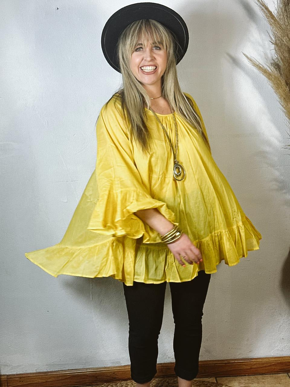 Yana Top Mustard