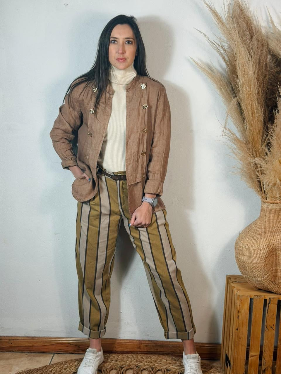 Stripe Pants Mustard
