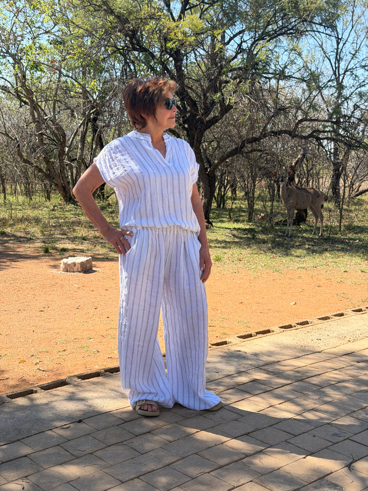 Zinnia Pants White