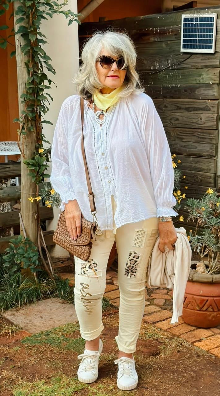 Leona Top white