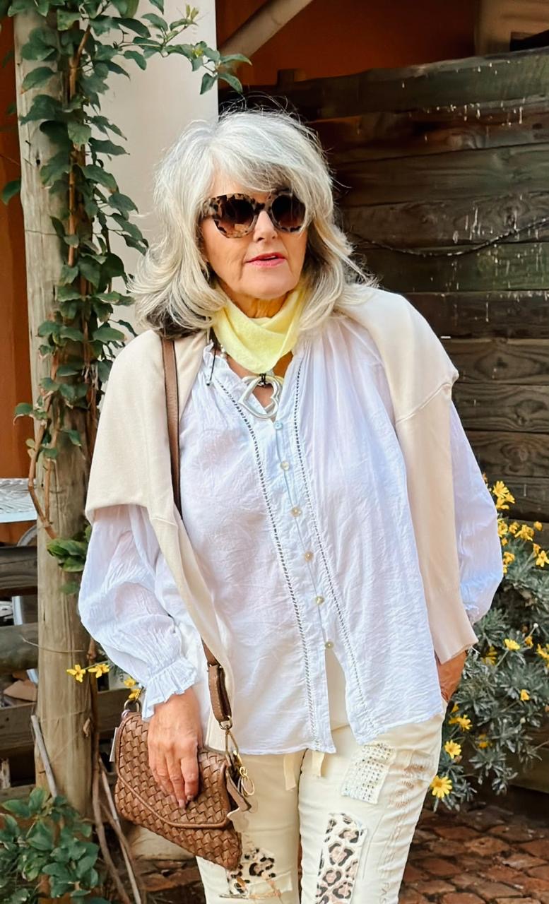 Leona Top white
