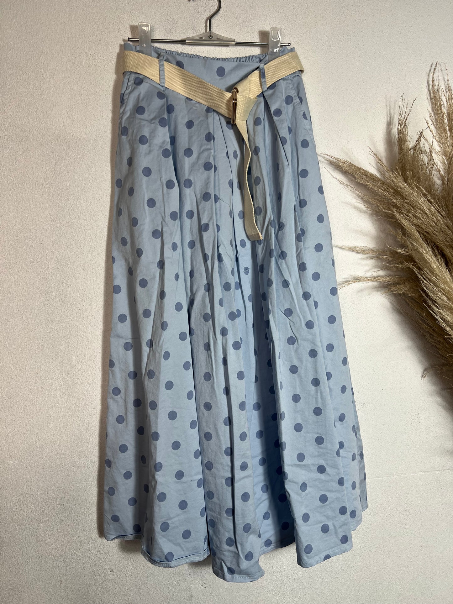 Mandy Polka Skirt Blue