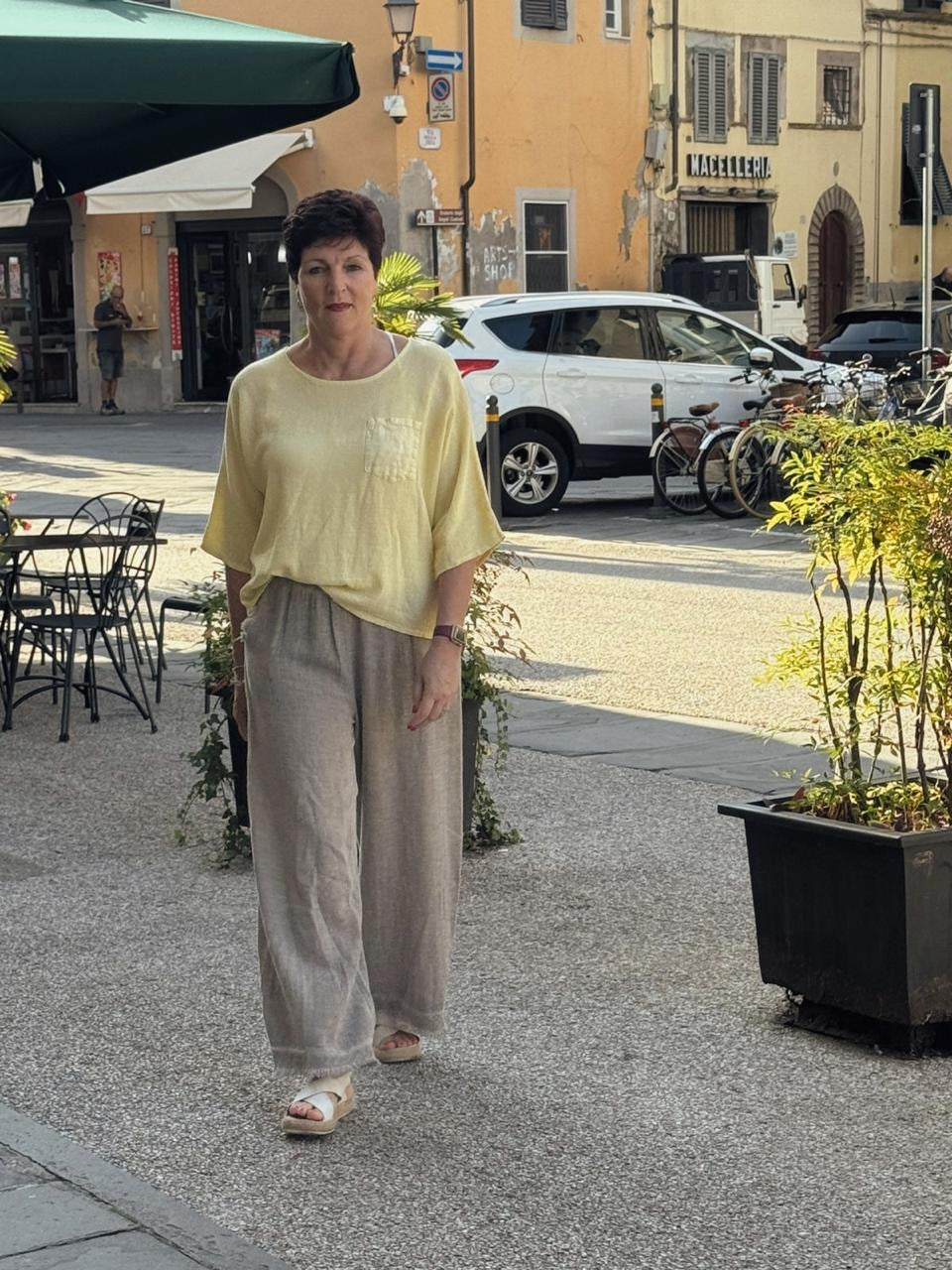 Wendy linen top