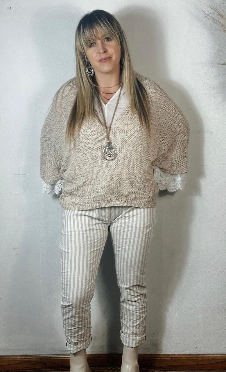 Kaia Jersey Beige