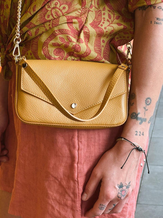 Imani leather handbag