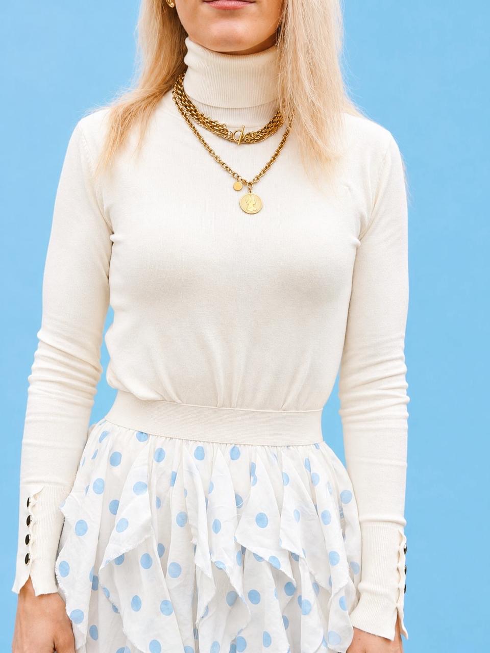 Millie Poloneck Beige