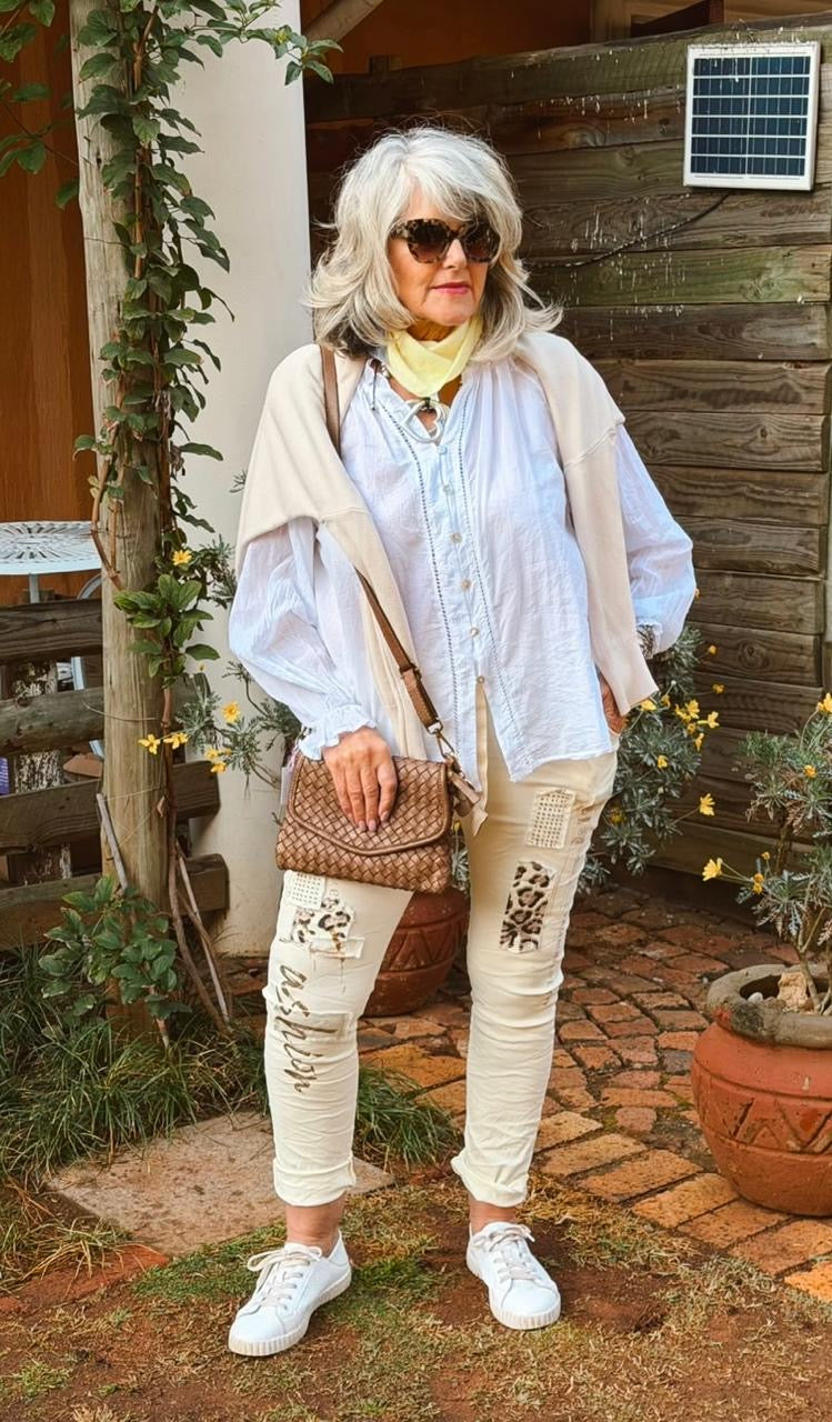 Leona Top white