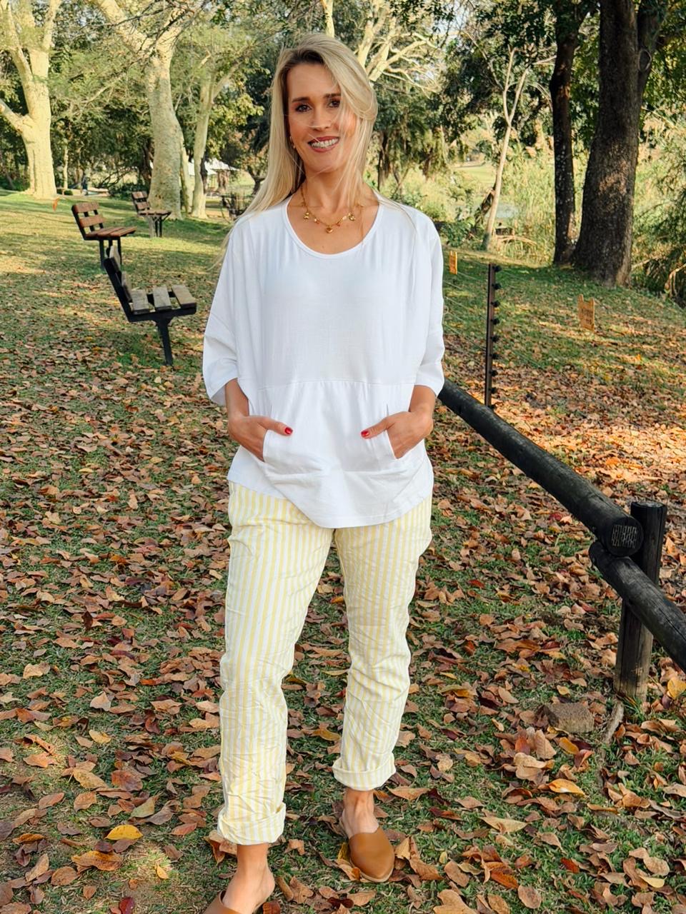 Stripe Magic Pants Yellow