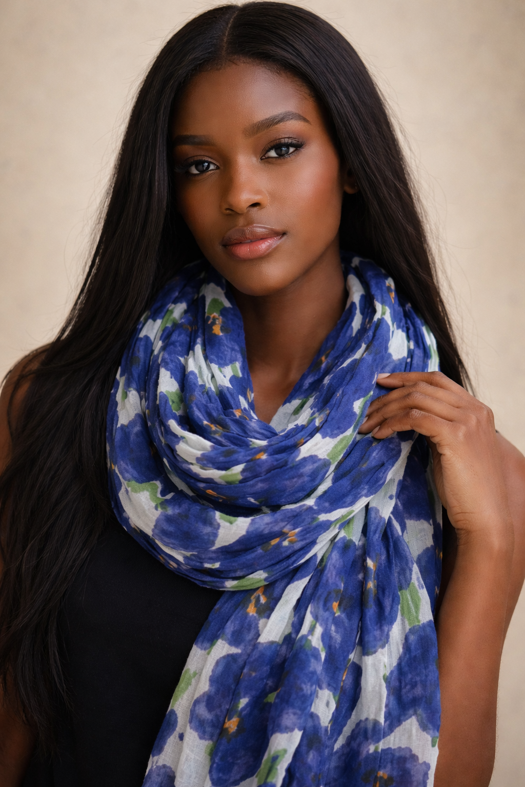 Xiwi Small Scarf Blue