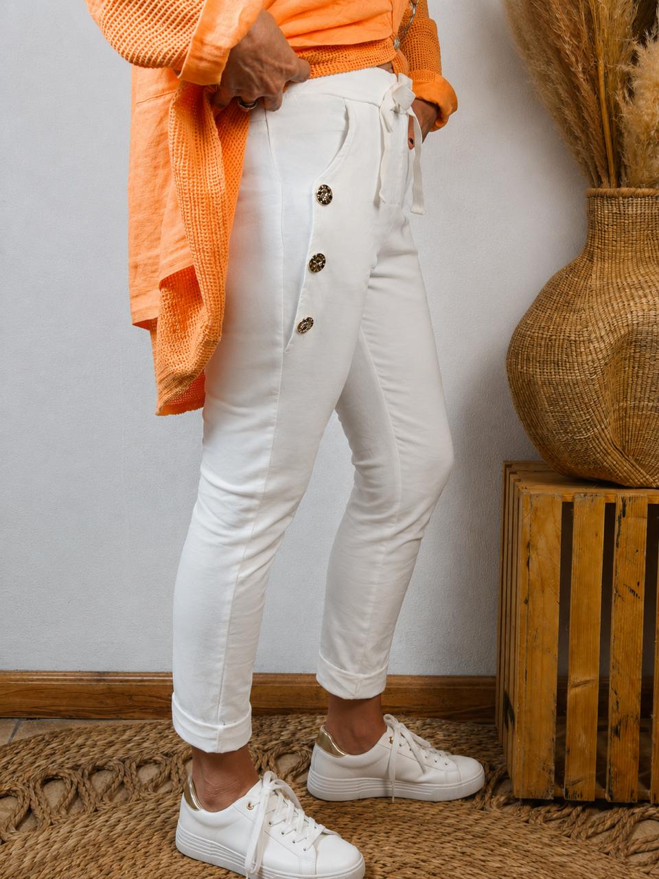 Evie Magic Pants White