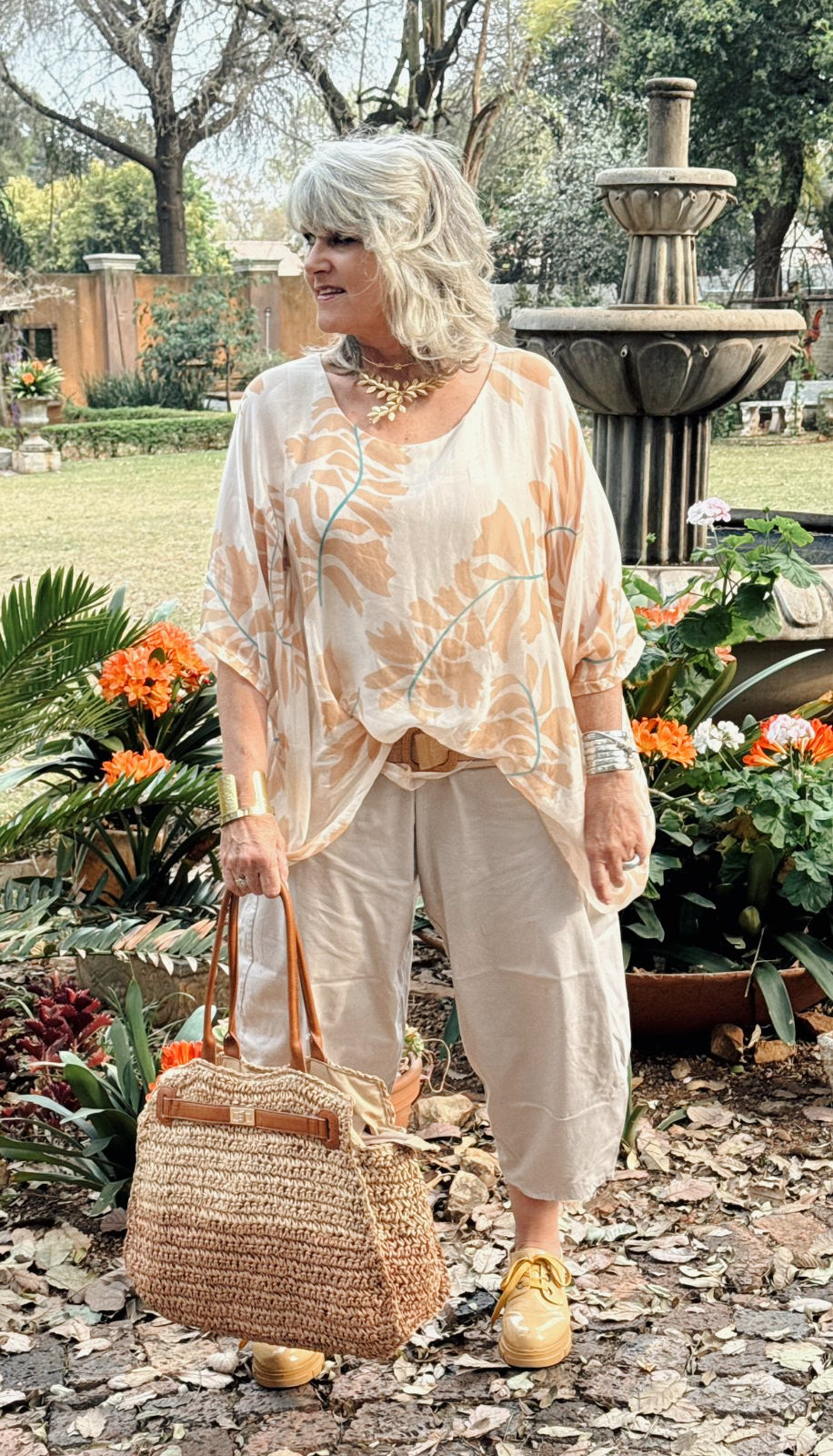Camilla silk top