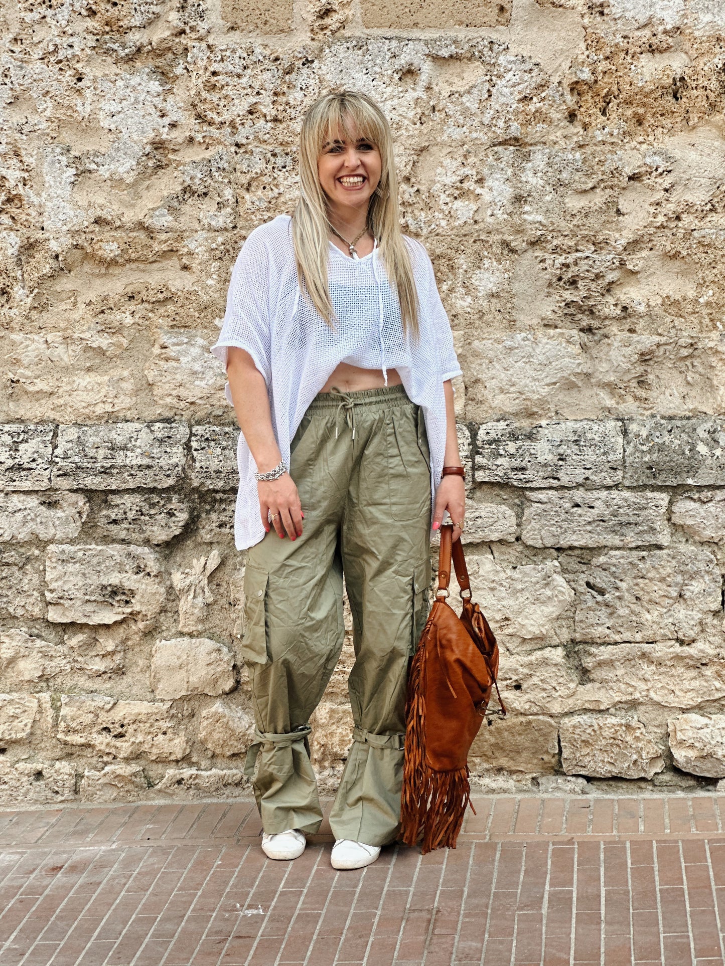 Tassel leather bag