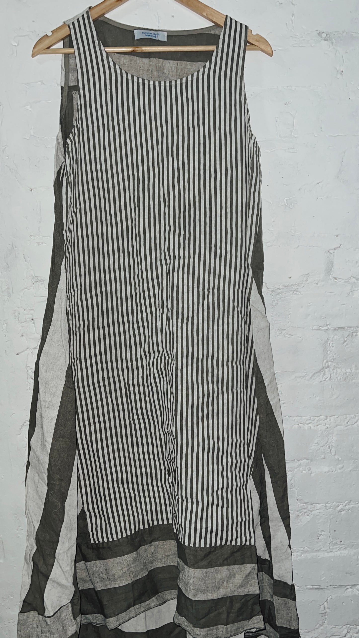 Stripe linen dress