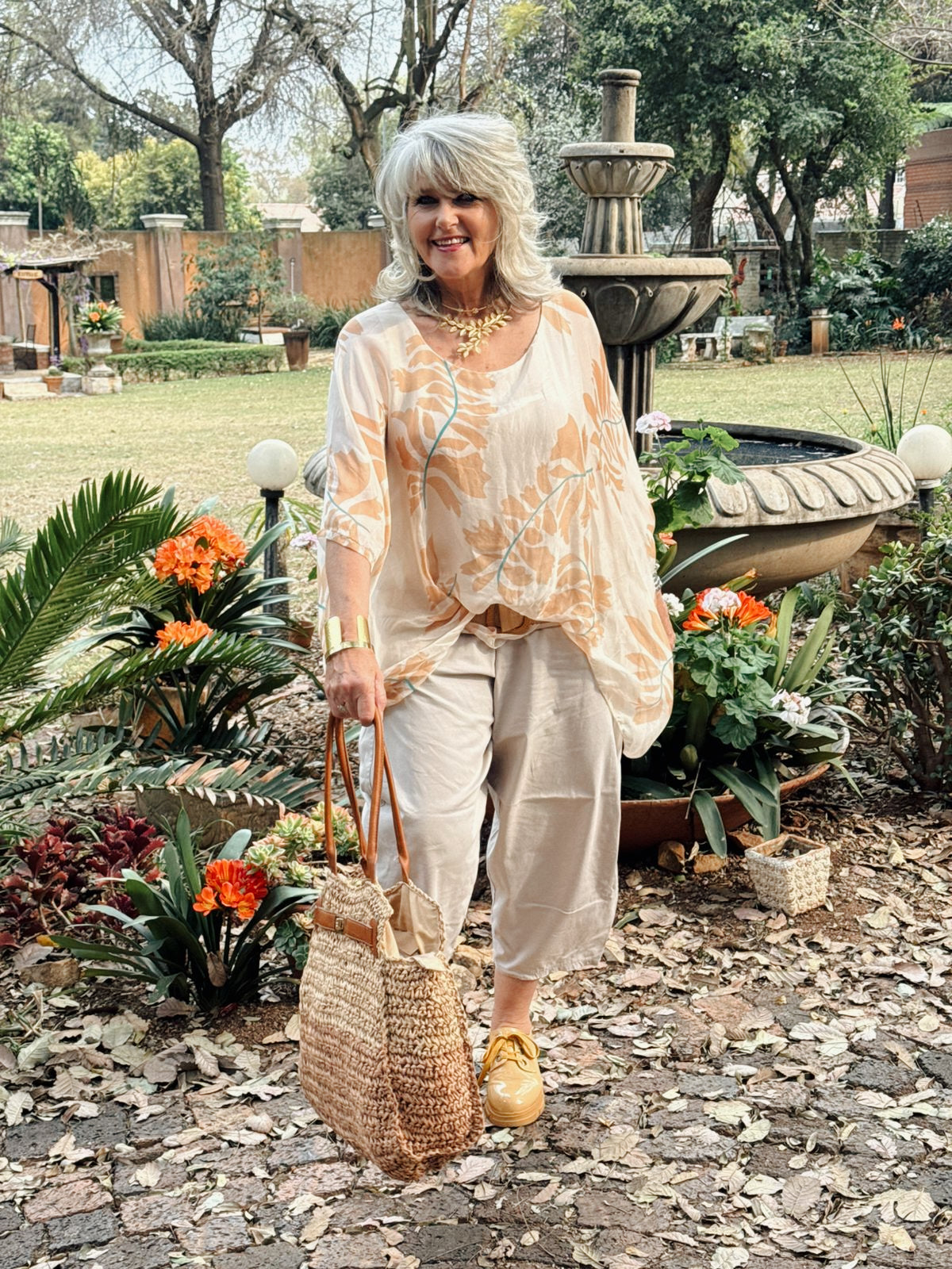 Camilla silk top