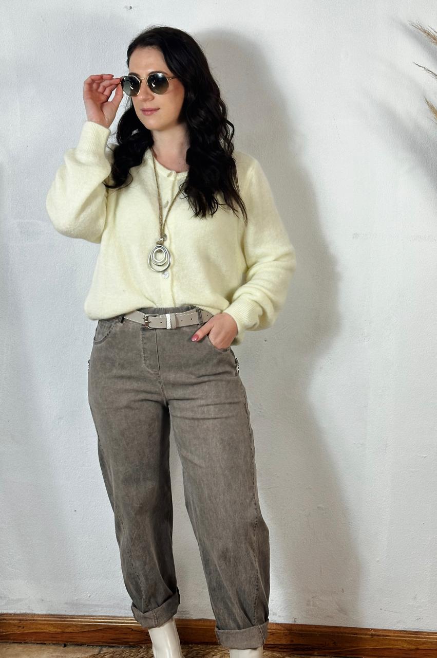 Zip Magic Pants Brown