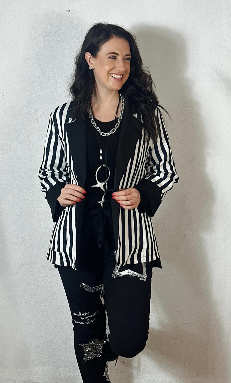 Stripe Blazer
