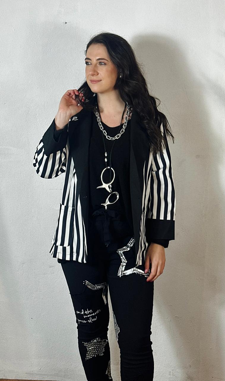 Stripe Blazer